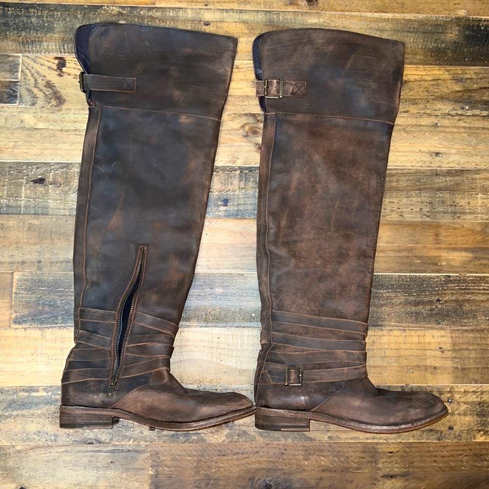 Leather Over the Knee Boots
